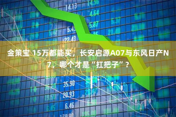 金策宝 15万都能买，长安启源A07与东风日产N7，哪个才是“扛把子”？