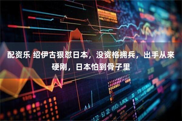配资乐 绍伊古狠怼日本，没资格拥兵，出手从来硬刚，日本怕到骨子里